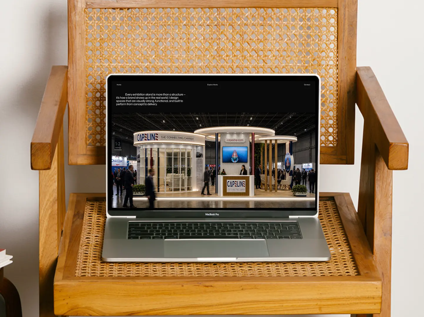 Informational panels describing AI4Eyes eye care technology with a person on a laptop, device image, and key features like faster diagnostics and personalized treatment.